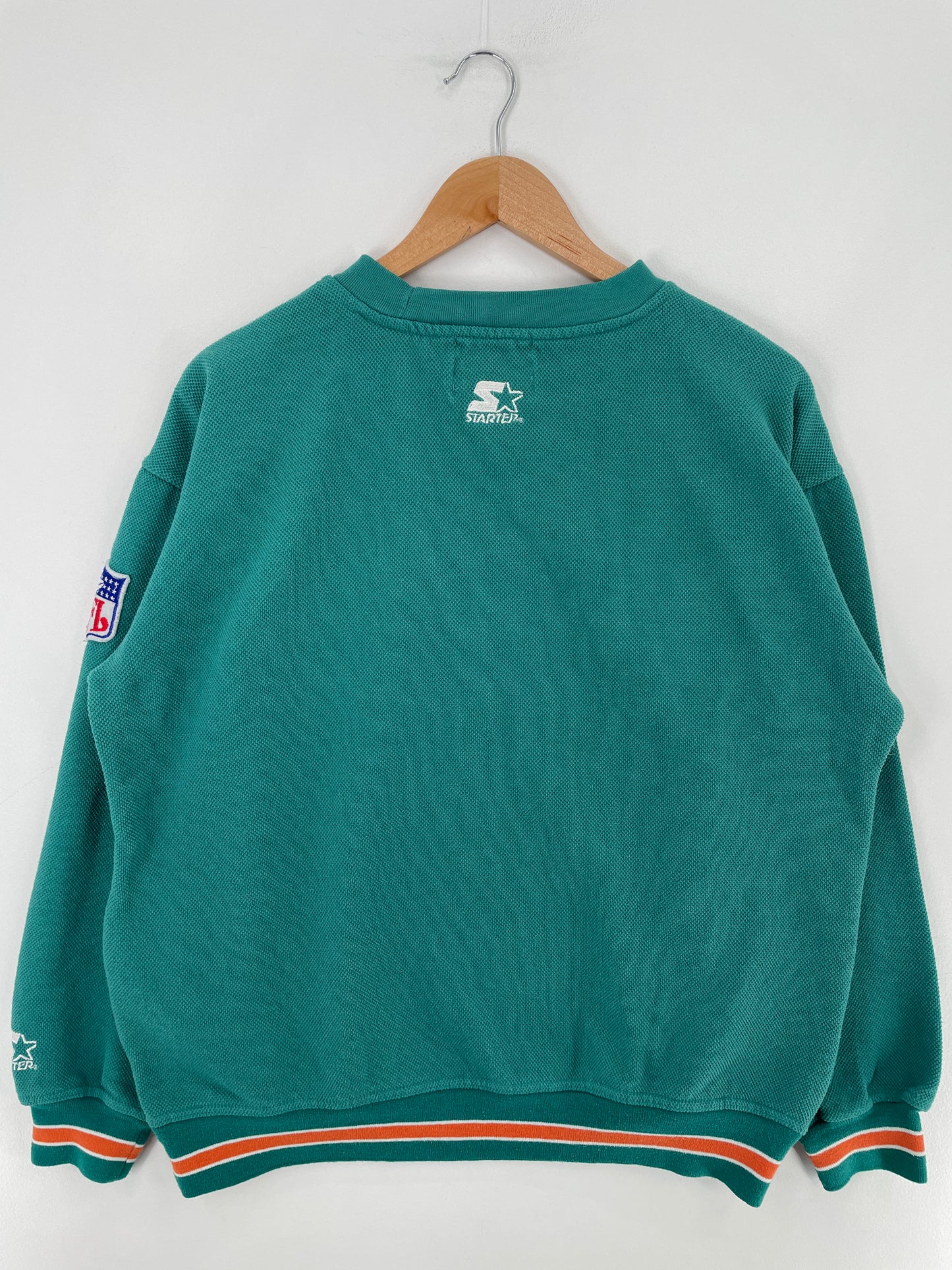 90’s STARTER x MIAMI DOLPHINS Size L Vintage NFL Sweat-shirt / E3144S