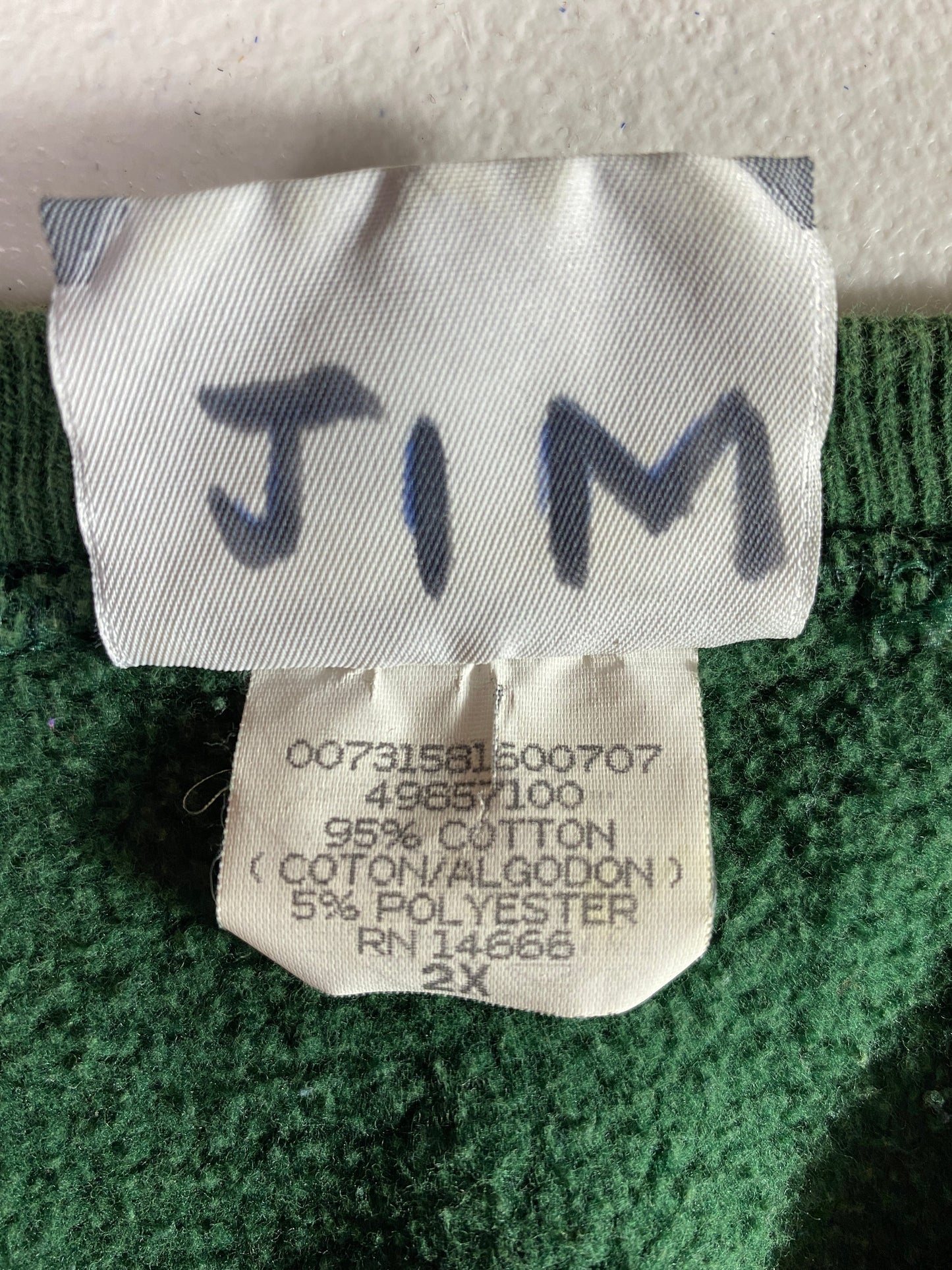 90’s JERSEY CITY Size XXL Vintage Sweat-Shirt / E6314S