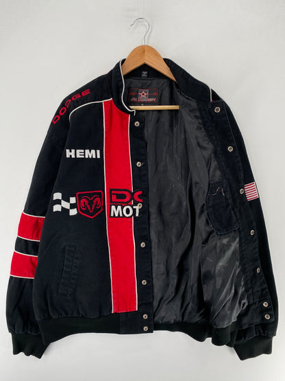 .Vintage DODGE PIT CREW Size XL Racing Jacket / F3675J