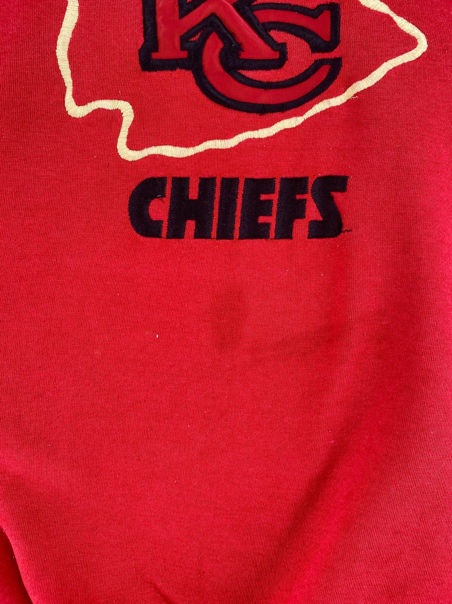 90's KANSAS CITY CHIEFS Made in USA Size XL Vintage NFL Sweat-Shirt / F6958S