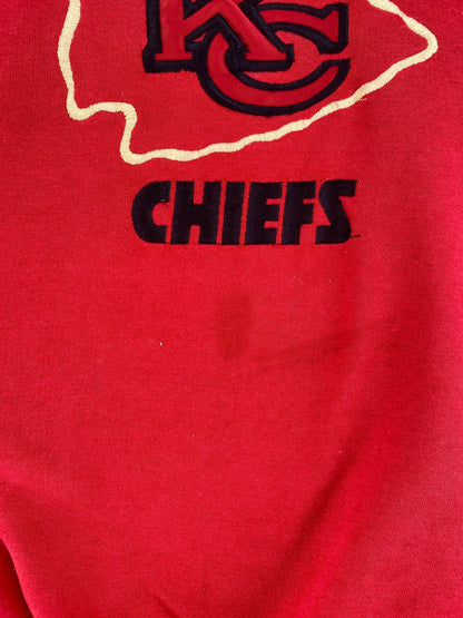 90's KANSAS CITY CHIEFS Made in USA Size XL Vintage NFL Sweat-Shirt / F6958S