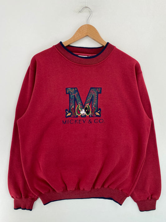 90's DISNEY MICKEY Size L Vintage Sweat-shirt / G4580S