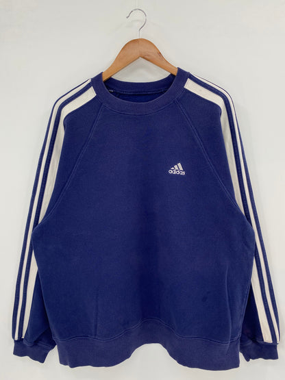 90’s ADIDAS Size No tag (Approx.XL) Sweat-Shirt / F6037S