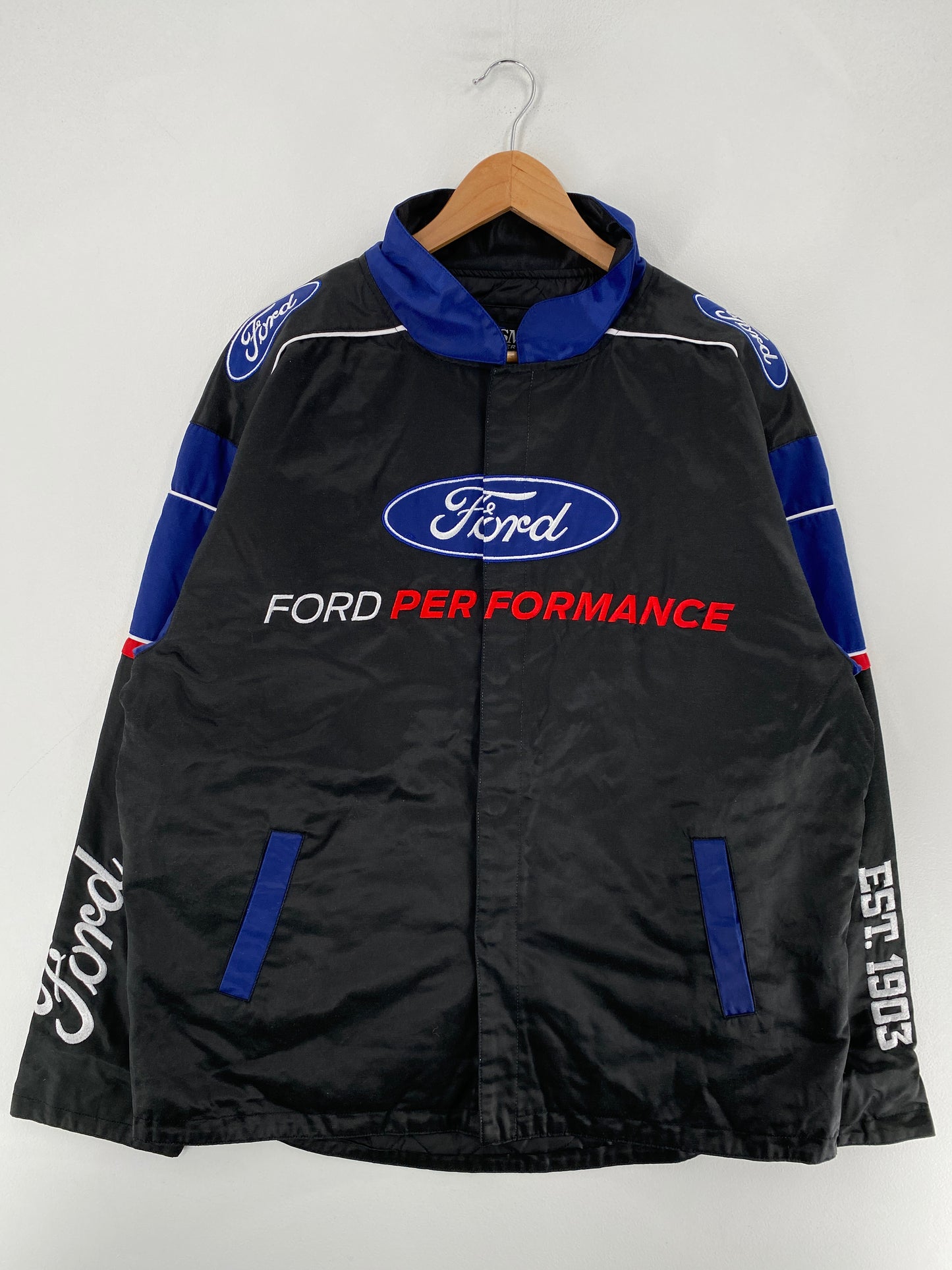 2016 FORD Size L Vintage Racing Nylon Jacket / F6130J