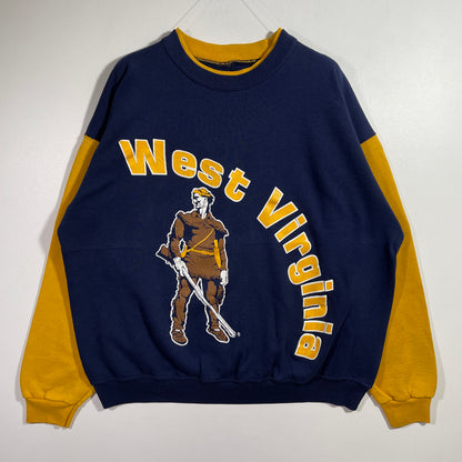 (Approx.L) 90's WEST VIRGINIA Vintage College Sweatshirt / A0799S