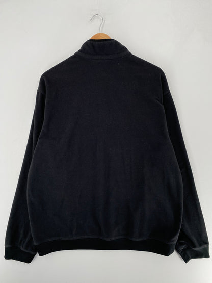 00' NIKE MINI SWOOSH Size XL Vintage Half Zip Fleece Jacket / F6563F
