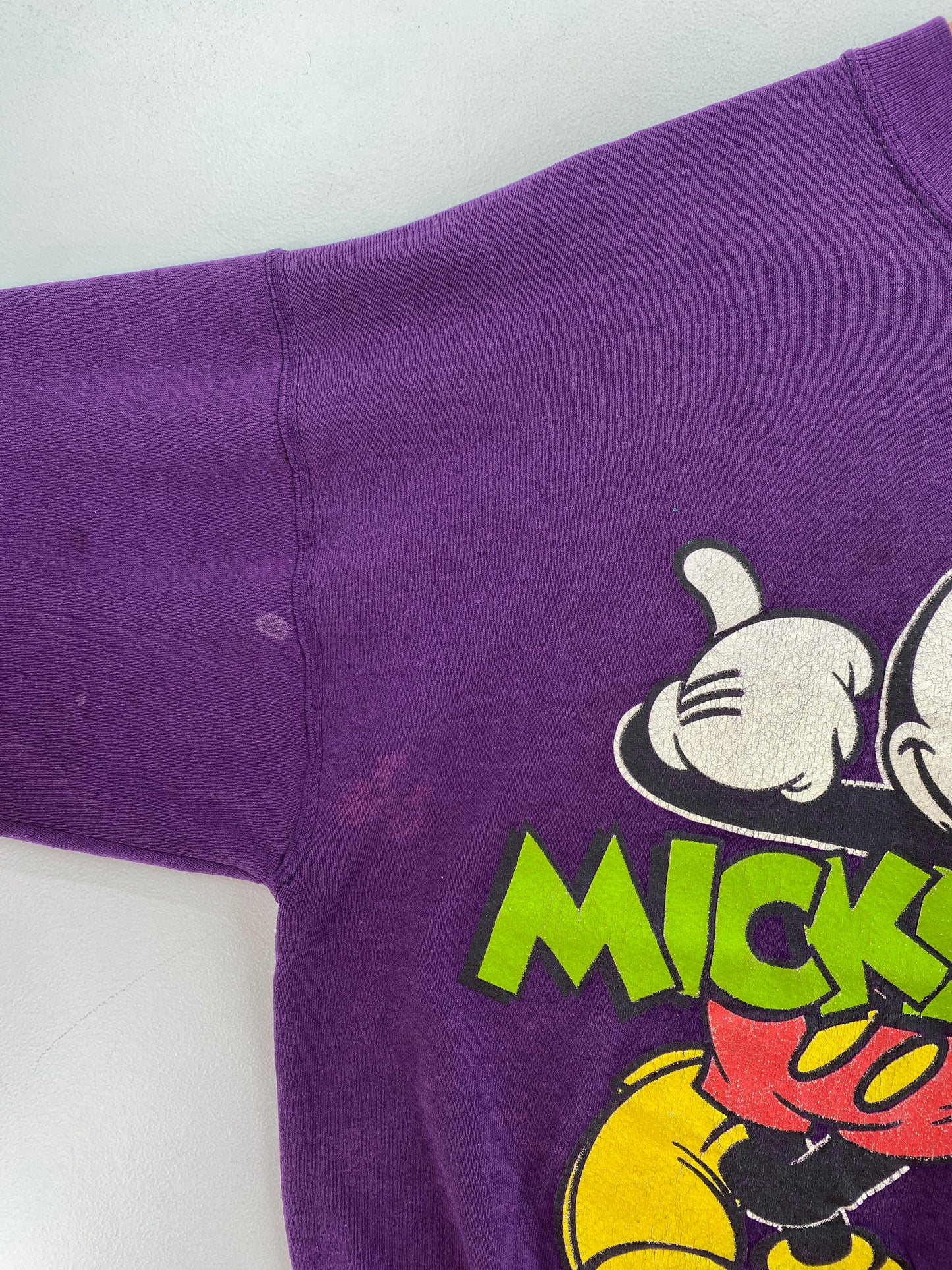 90’s DISNEY MICKEY Size Approx. L Sweat-shirt / G6412S