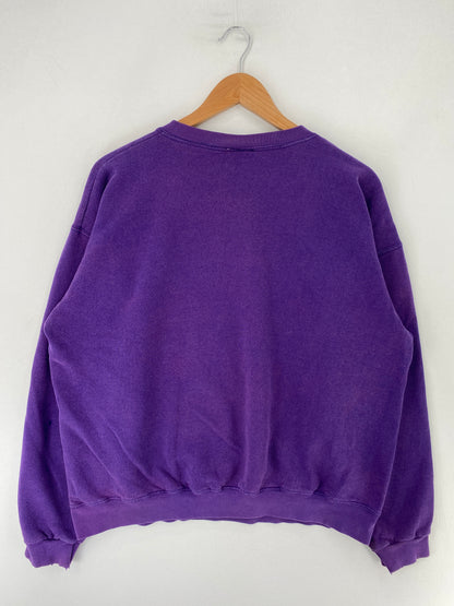 90's "WHO CARES?" Made in USA Size L Vintage Sweat-shirt / F9140S