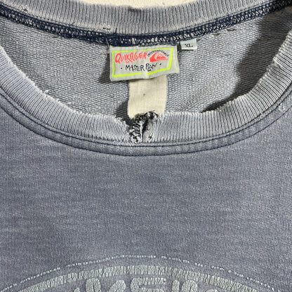 (XL) 90’s QUIKSILVER Worn-out Vintage Sweatshirt / A1342S