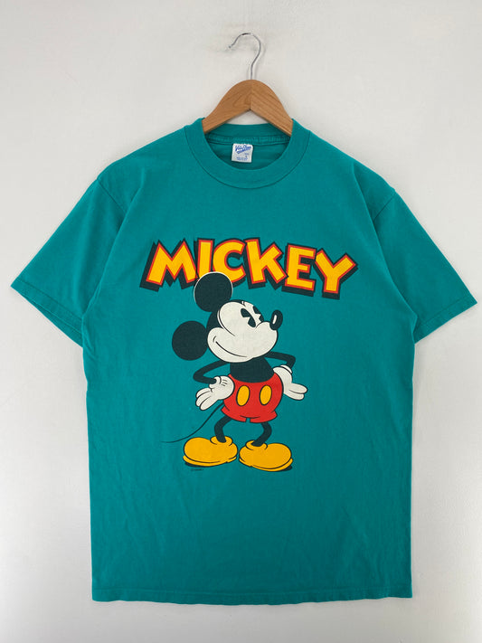 90's DISNEY MICKEY Made in USA Size L Vintage T-Shirts / G6242T
