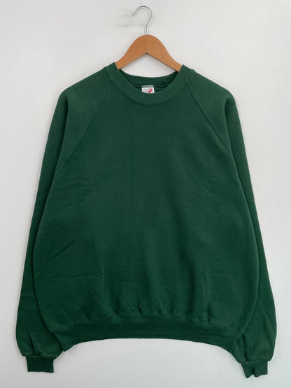 90's PLAIN GREEN Made in USA Size XXL Vintage Sweat-Shirt / G5705S