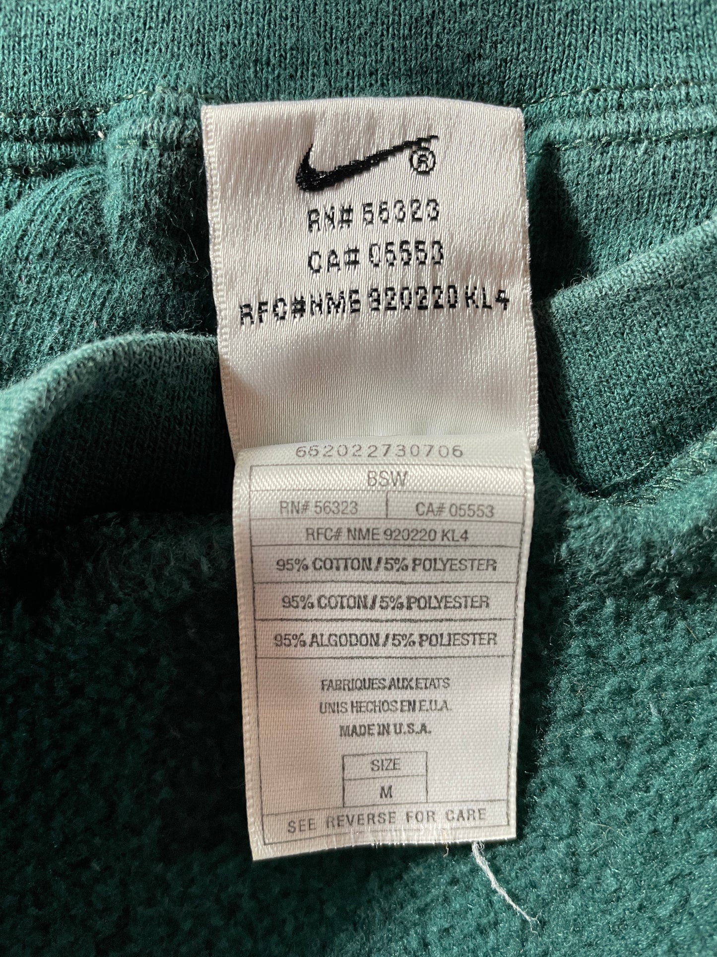 90's NIKE MINI SWOOSH Made in USA Size M Vintage Sweat-Shirt / F7575S