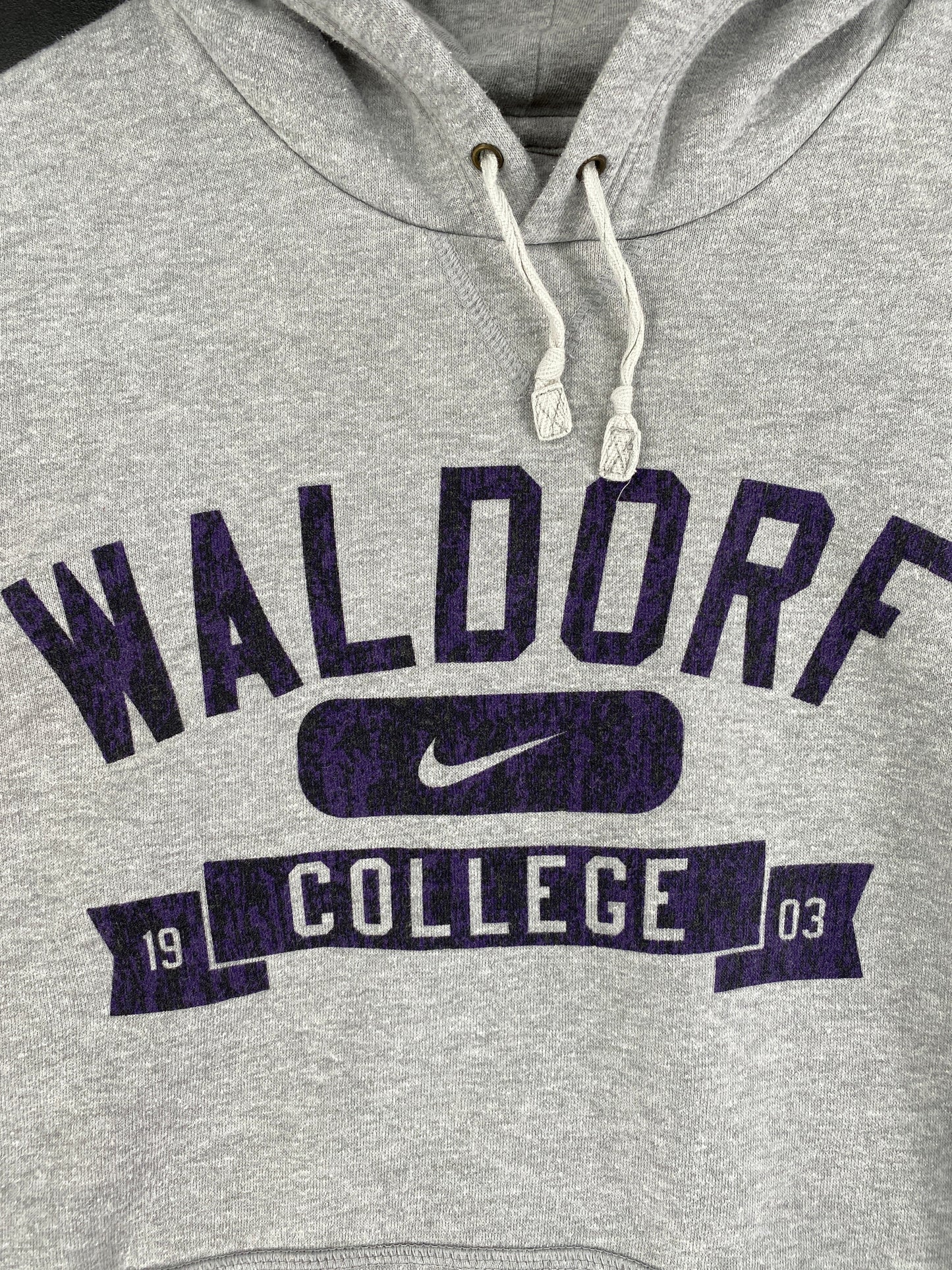 Vintage NIKE x WALDORF Size XL College Hoodie Sweat Shirt / G262S