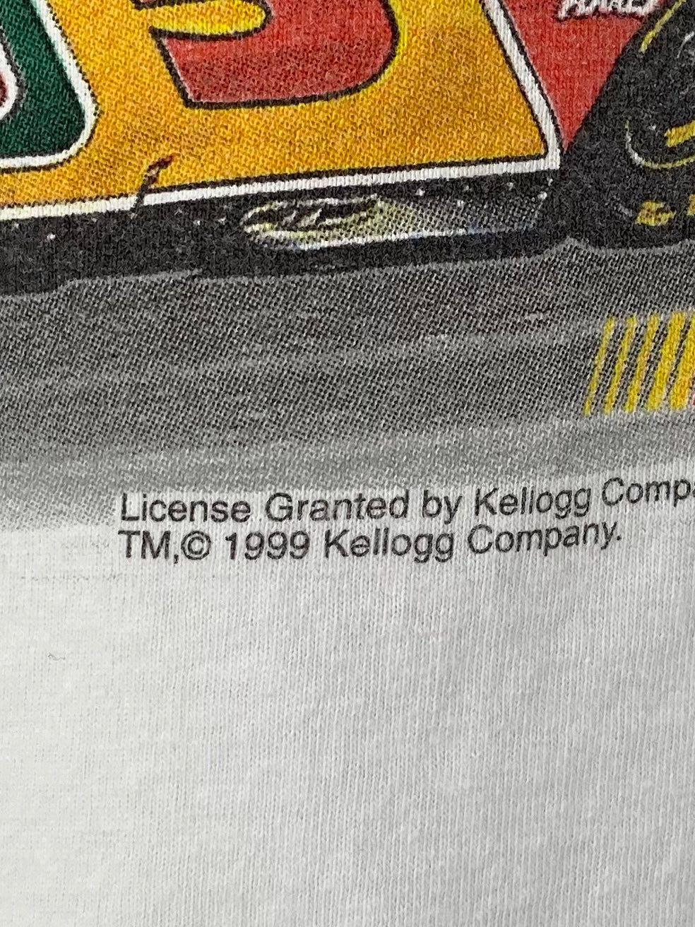 .1999 NASCAR KELLOGG’S RACING TERRY LABONTE Made in USA Size XL Vintage Racing T-shirt / F479T