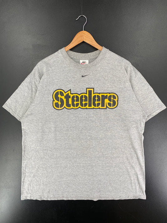 90's NIKE x STEELERS Size L Vintage NFL T-Shirt / F3279T