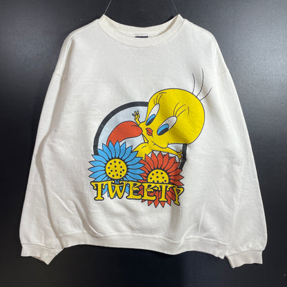 (XL) 90’s LOONEY TUNES TWEETY Vintage Sweatshirt / A1232S