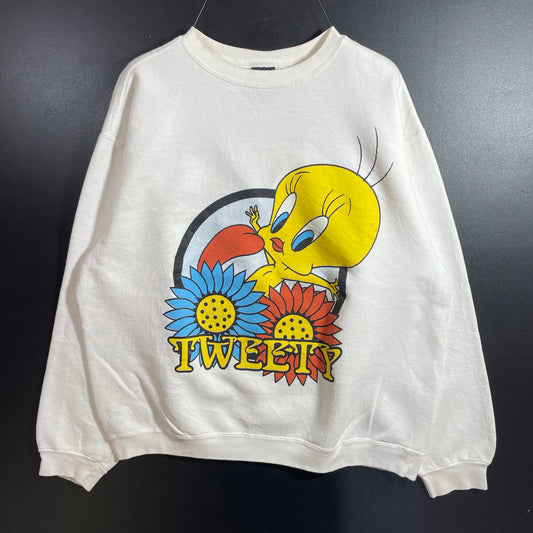(XL) 90’s LOONEY TUNES TWEETY Vintage Sweatshirt / A1232S
