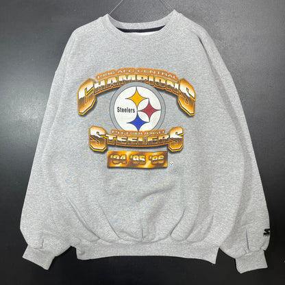 (XL) 1996 STARTER x PITTSBURGH STEELERS Vintage NFL Sweatshirt / A1439S