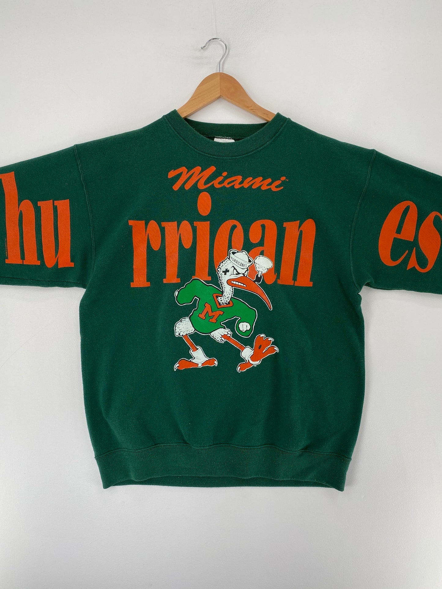 90's MIAMI HURRICANES Made in USA Size L NFLCollege Sweat-Shirt / F1166S