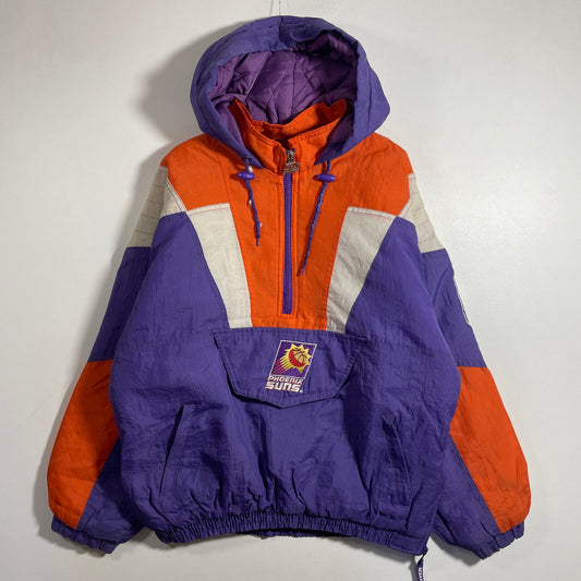 (S) 90’s STARTER x PHOENIX SUNS Vintage NBA Padded Nylon Jacket / A1359N