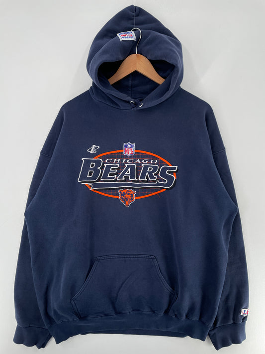 90's CHICAGO BEARS Made in USA Size XL Vintage NFL Hoodie Sweat-Shirt / F7547S