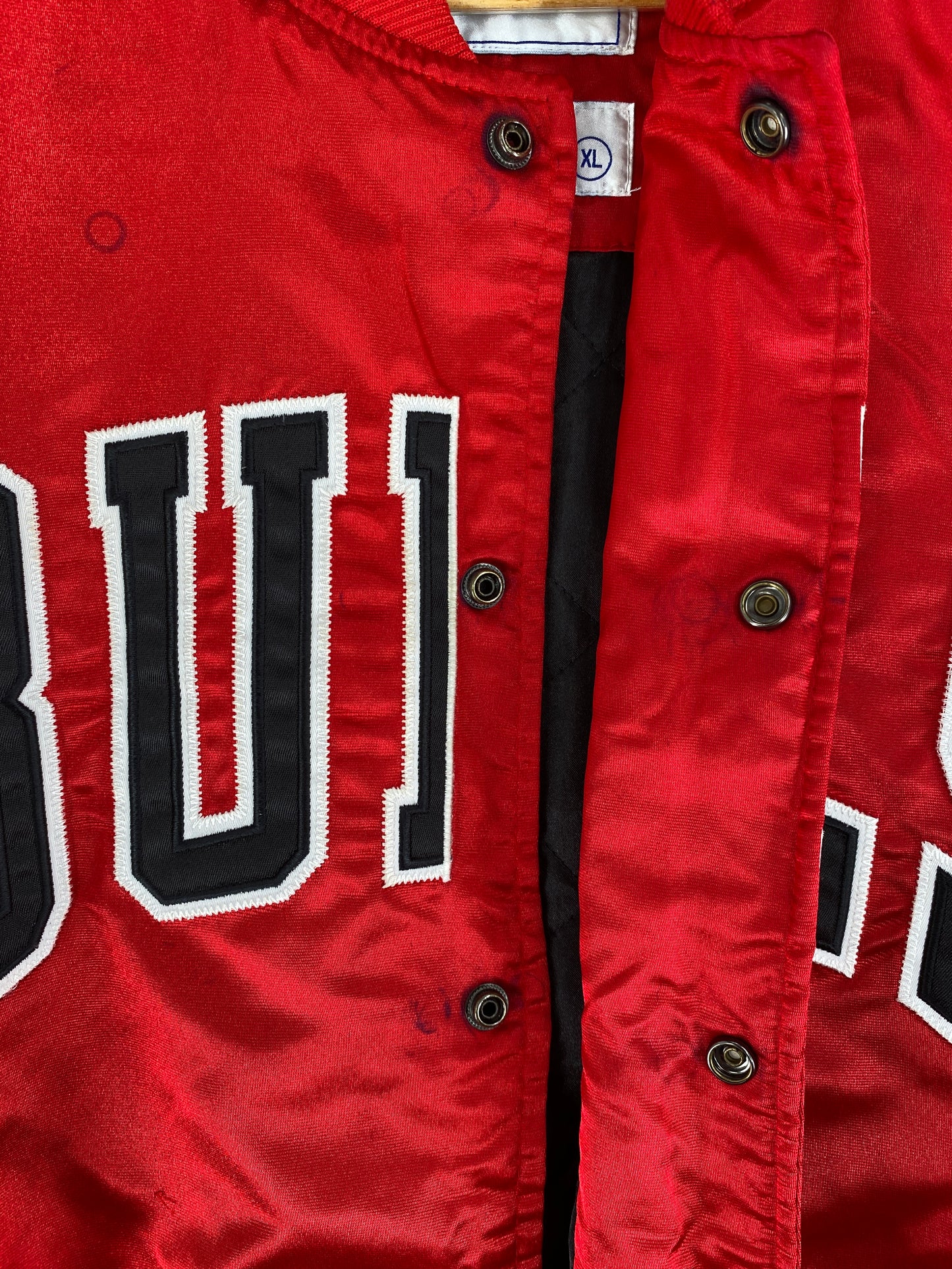 90’s STARTER x CHICAGO BULLS Size XL Vintage NBA Nylon Jacket / F3537N