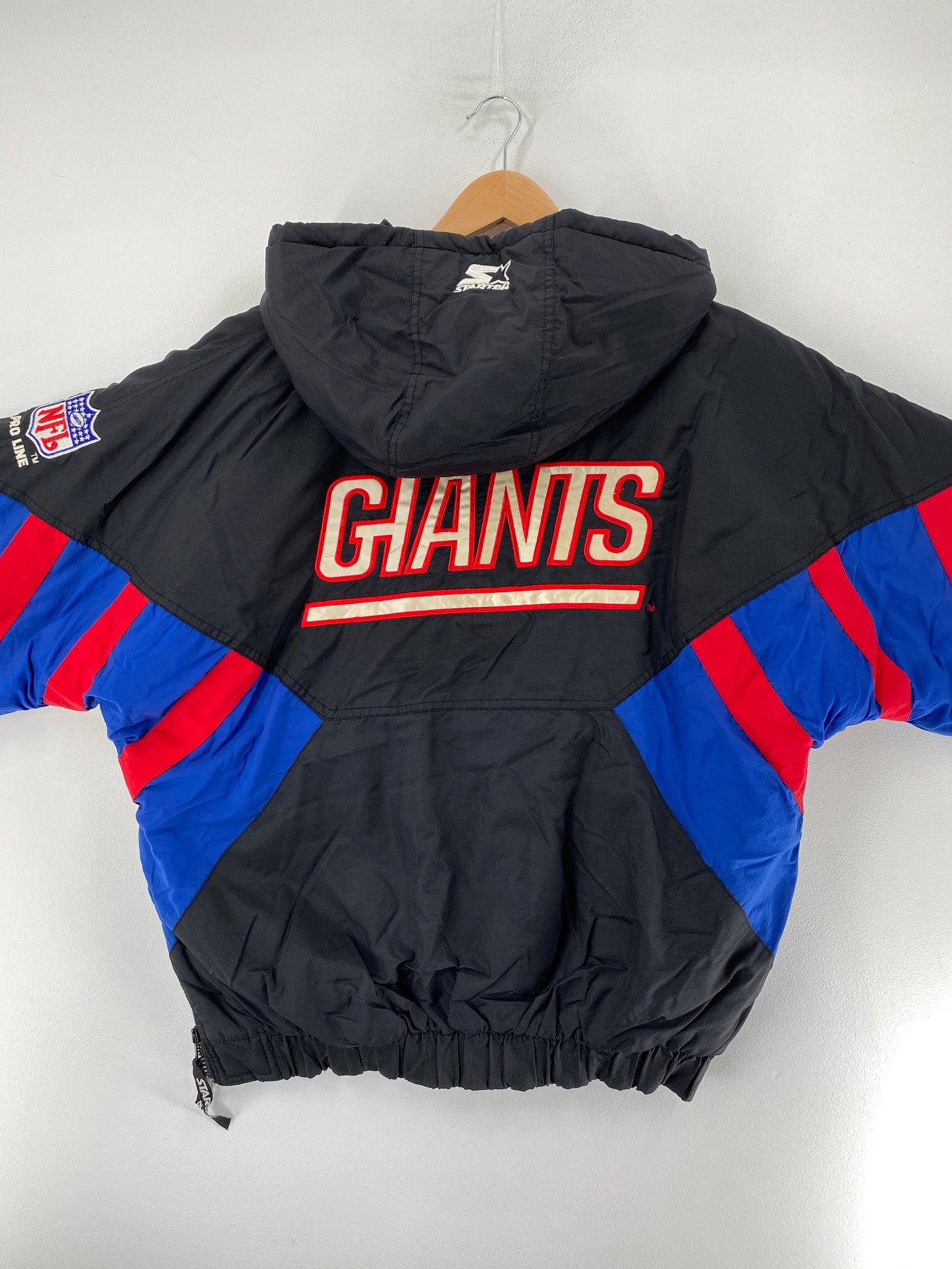 90's STARTER x GIANTS Size M Vintage NFL Padded Nylon Jacket / F6057N