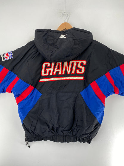 90's STARTER x GIANTS Size M Vintage NFL Padded Nylon Jacket / F6057N