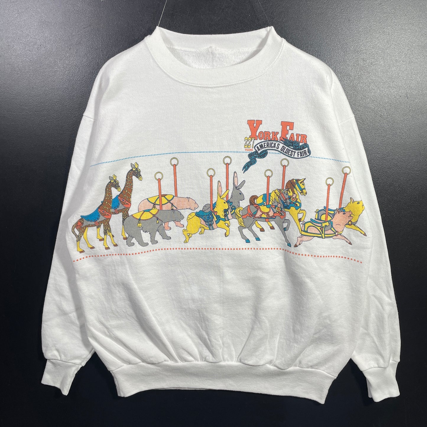 (Approx.L) 90’s YORK FAIR Vintage Sweatshirt / A1112S