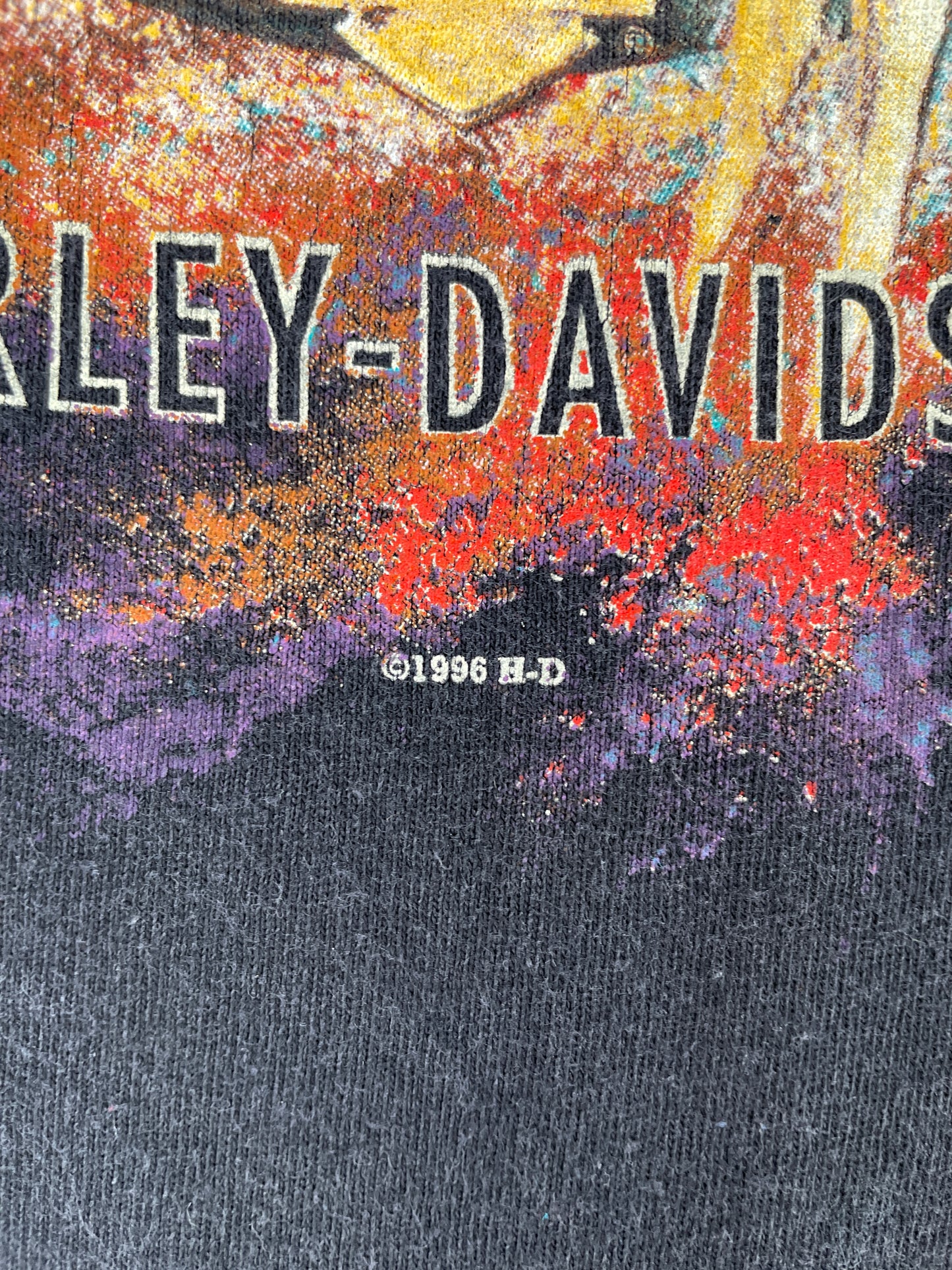 1996 HARLEY DAVIDSON Made in USA Size L Vintage T-shirt / F2865T