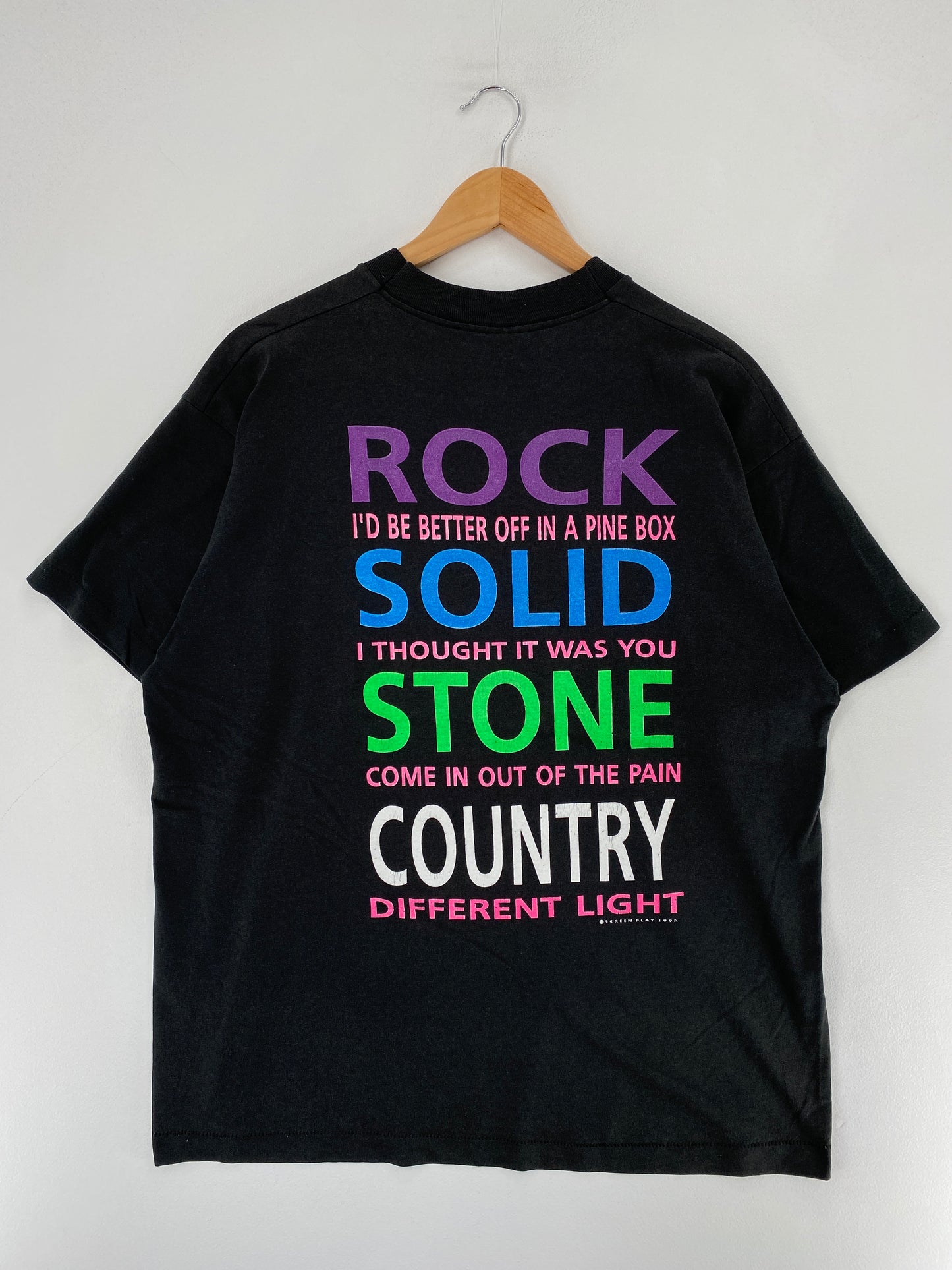 80’s DONG STONE Made in USA Size XL Vintage Music Tour T-shirt / G2742T