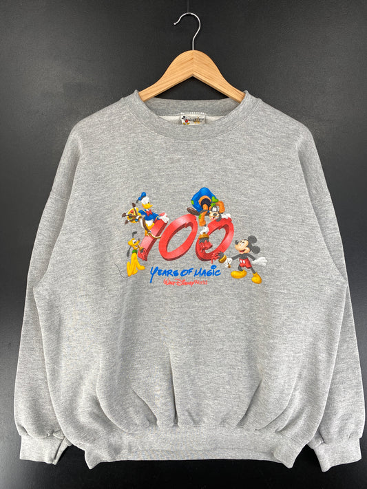 Vintage DISNEY 100 YEAR OF MAGIC Size XL Sweat-Shirt / G4573S
