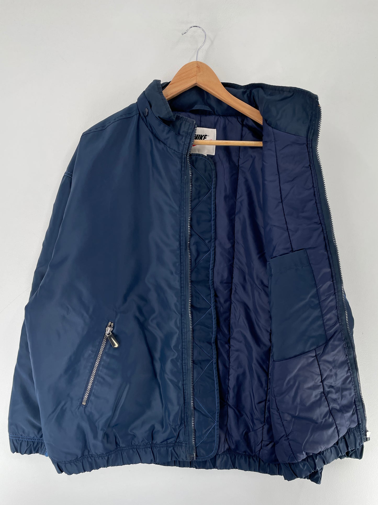 90's NIKE Size L Vintage Nylon Padded Zip-up Jacket / F5253N