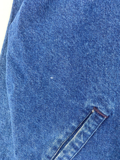 90's DETROIT LIONS Made in USA Size L Vintage NFL Zip-up Denim Jacket / F3865J