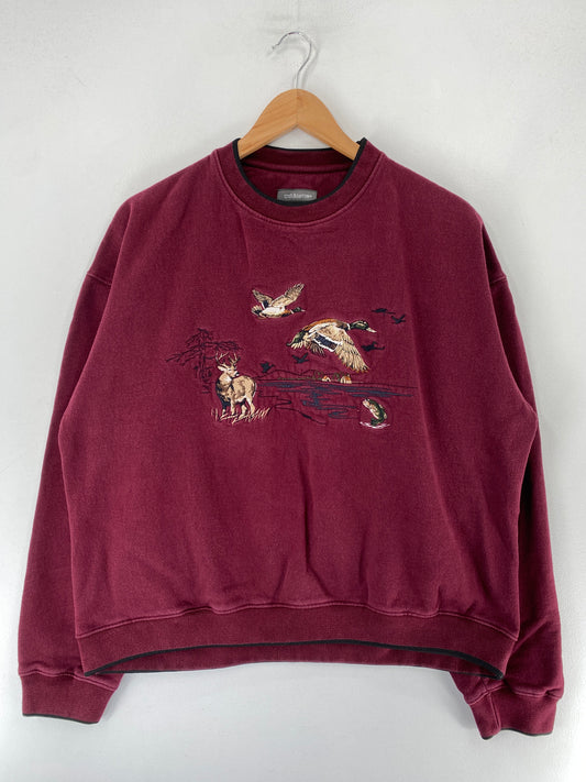 Vintage DEER Size M Animal Sweat-Shirt / F5233S
