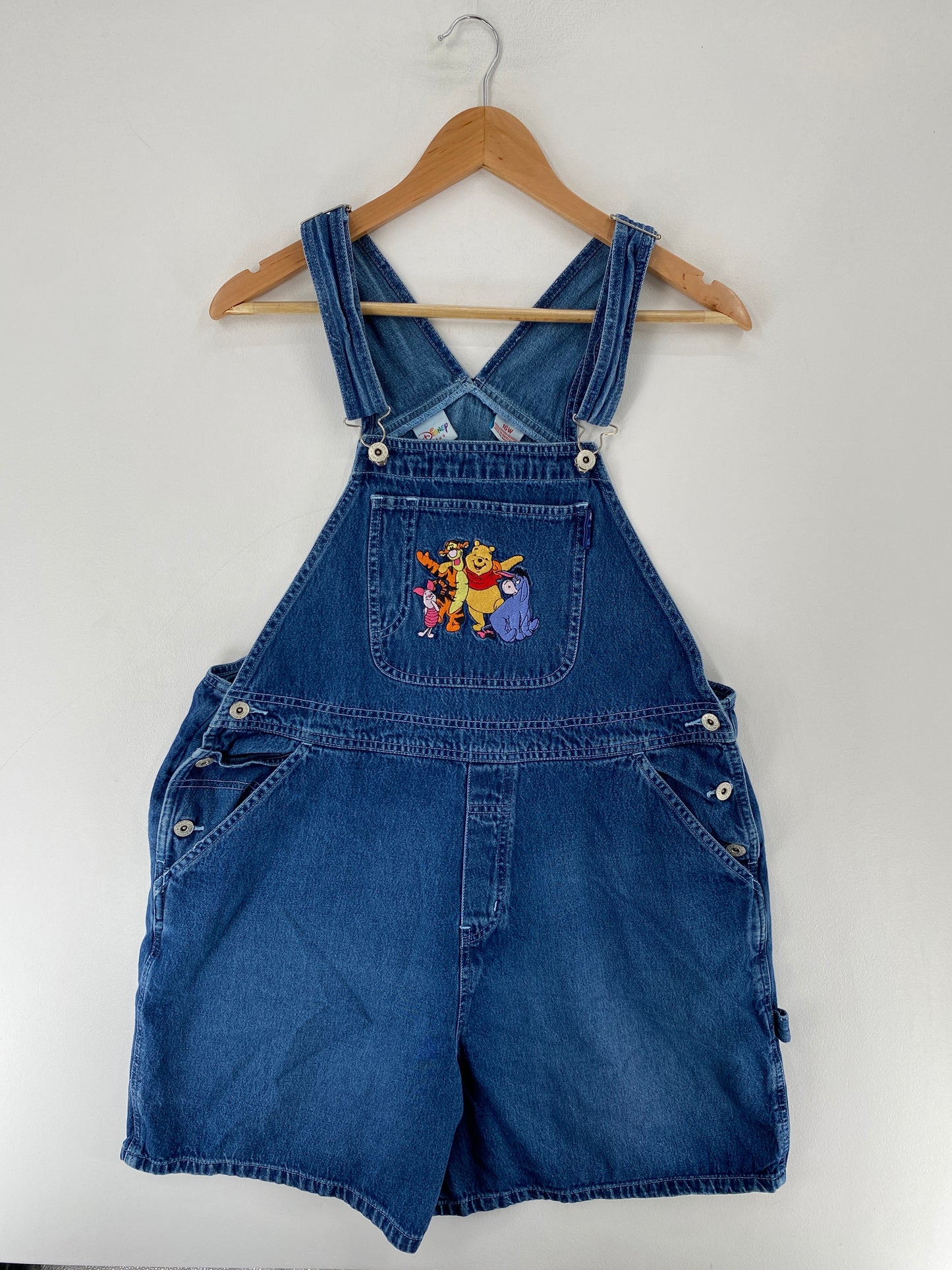 Vintage DISNEY POOH Size 16W Denim Overall / F2296P