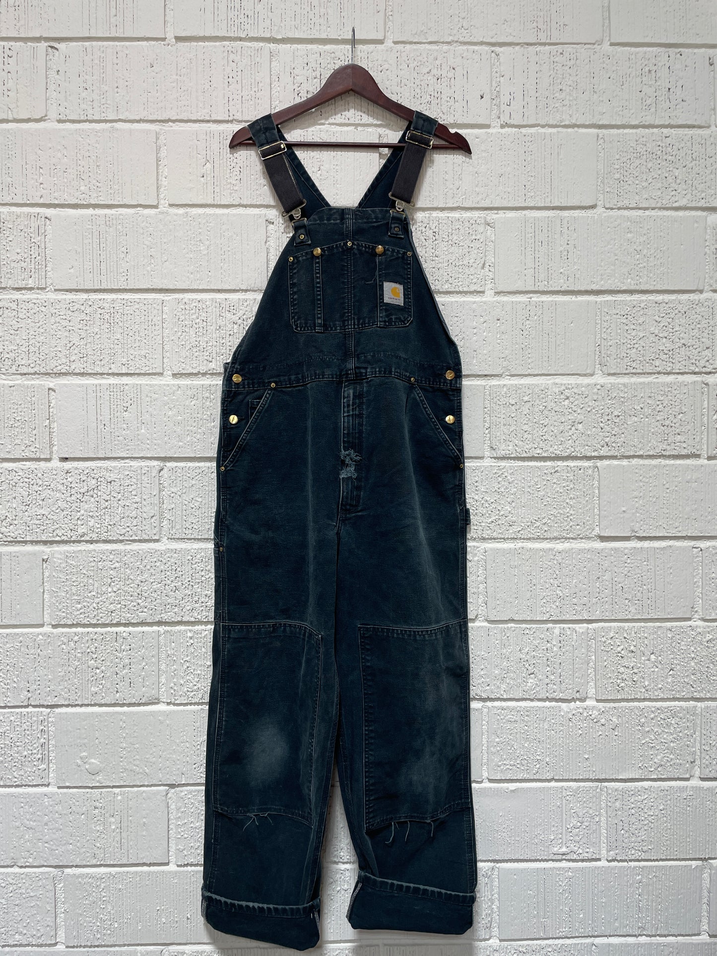 (W40xL30) Vintage CARHARTT Double Knee Overalls / A1319P
