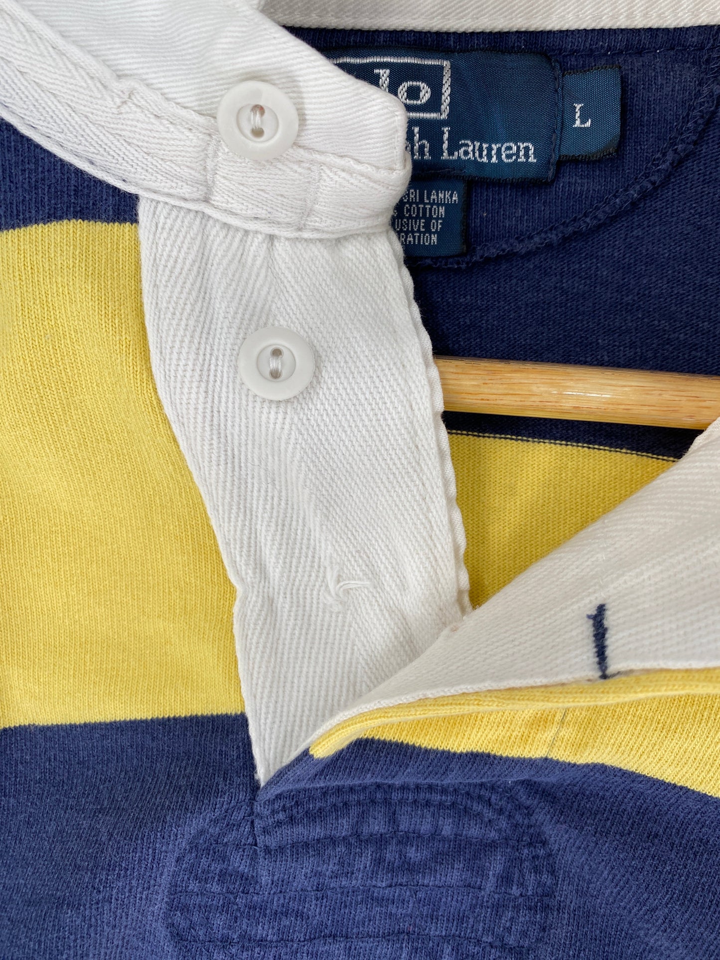 Vintage POLO RALPH LAUREN Size L Rugby-Shirt / G1331R
