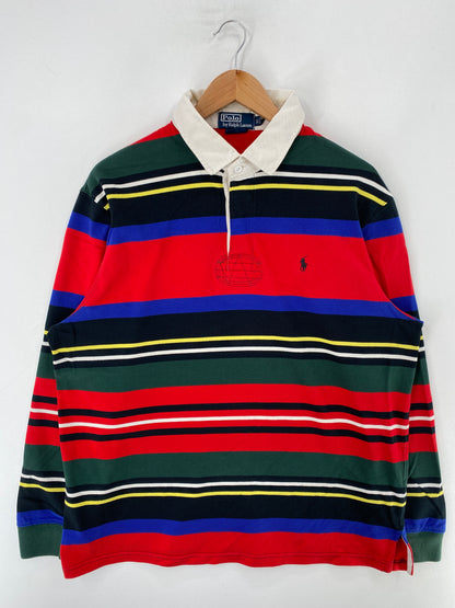 90's POLO RALPH LAUREN Size XL Vintage Rugby-Shirt / F8103R