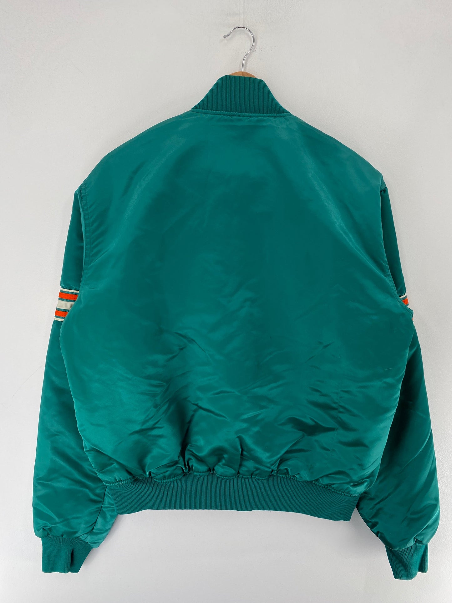 90's STARTER x MIAMI DOLPHINS Made in USA Size L Vintage NFL Nylon Jacket / F6228N