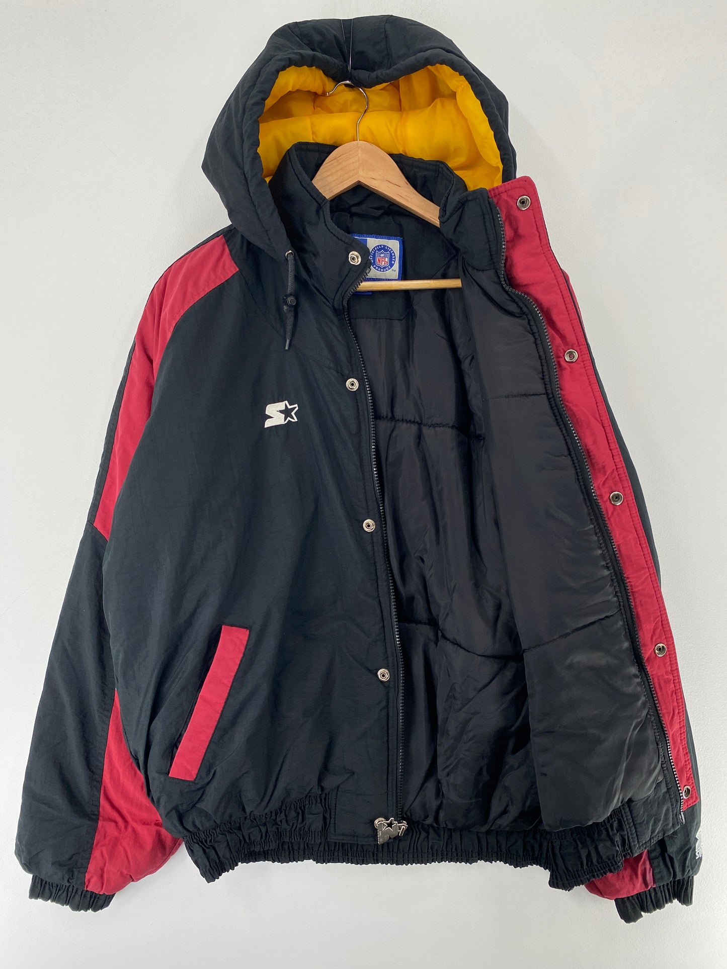 90’s STARTER x SAN FRANCISCO 49ERS Size L NFL Padded Nylon Jacket / F3171N