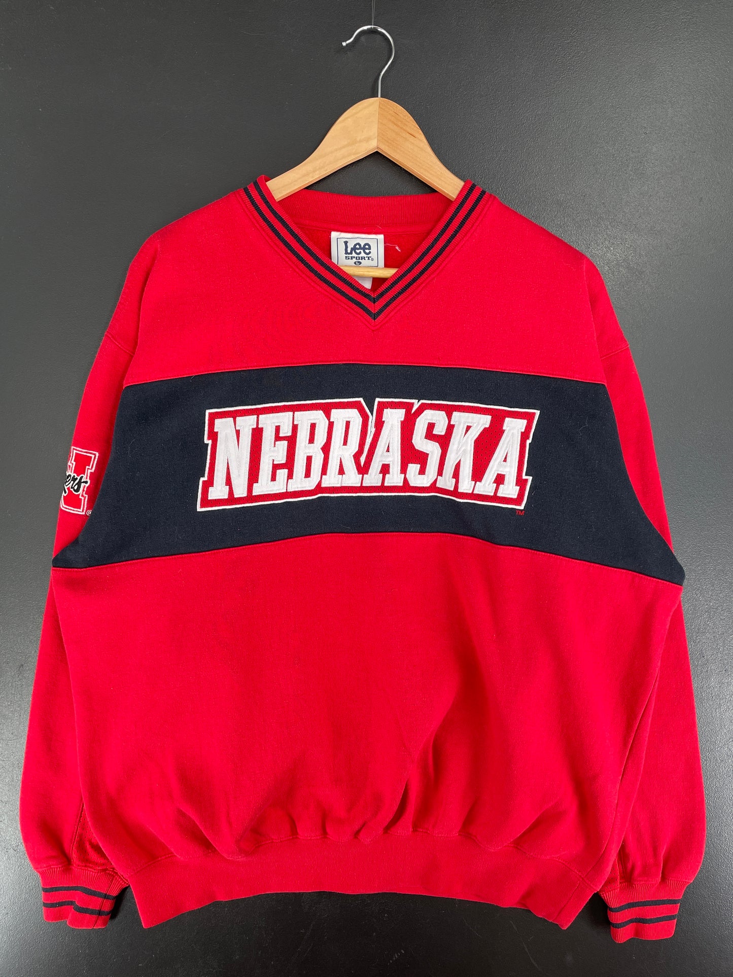 Vintage NEBRASKA HUSKERS Size L College Sweat-shirt / F3743S
