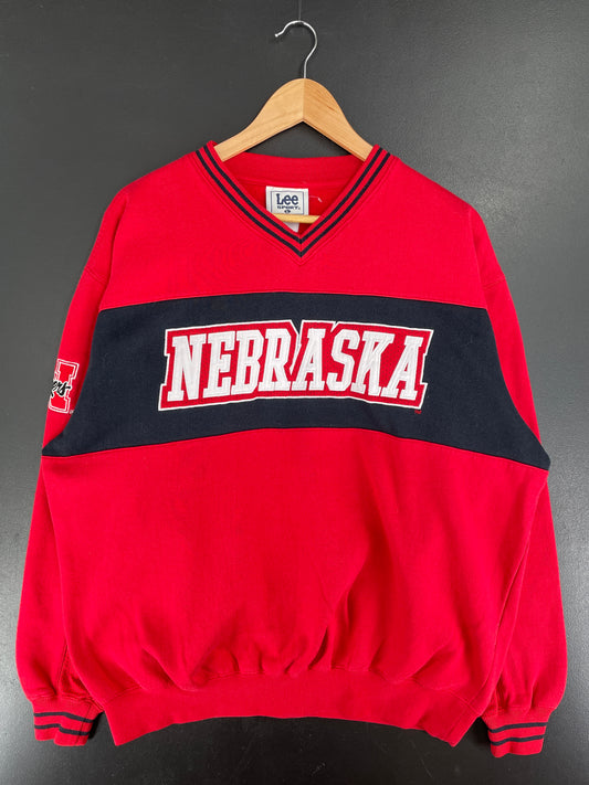 Vintage NEBRASKA HUSKERS Size L College Sweat-shirt / F3743S