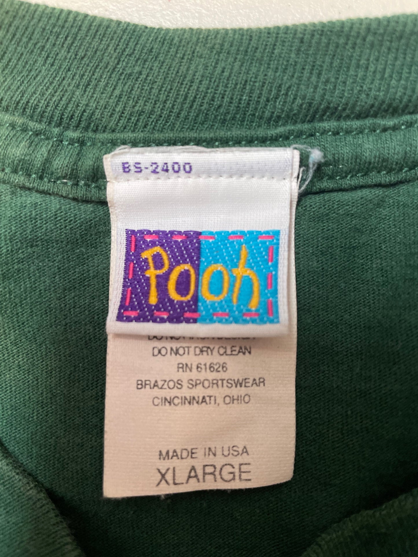 00’ DISNEY TIGGER Made in USA Size XL Vintage T-Shirt / E8000T