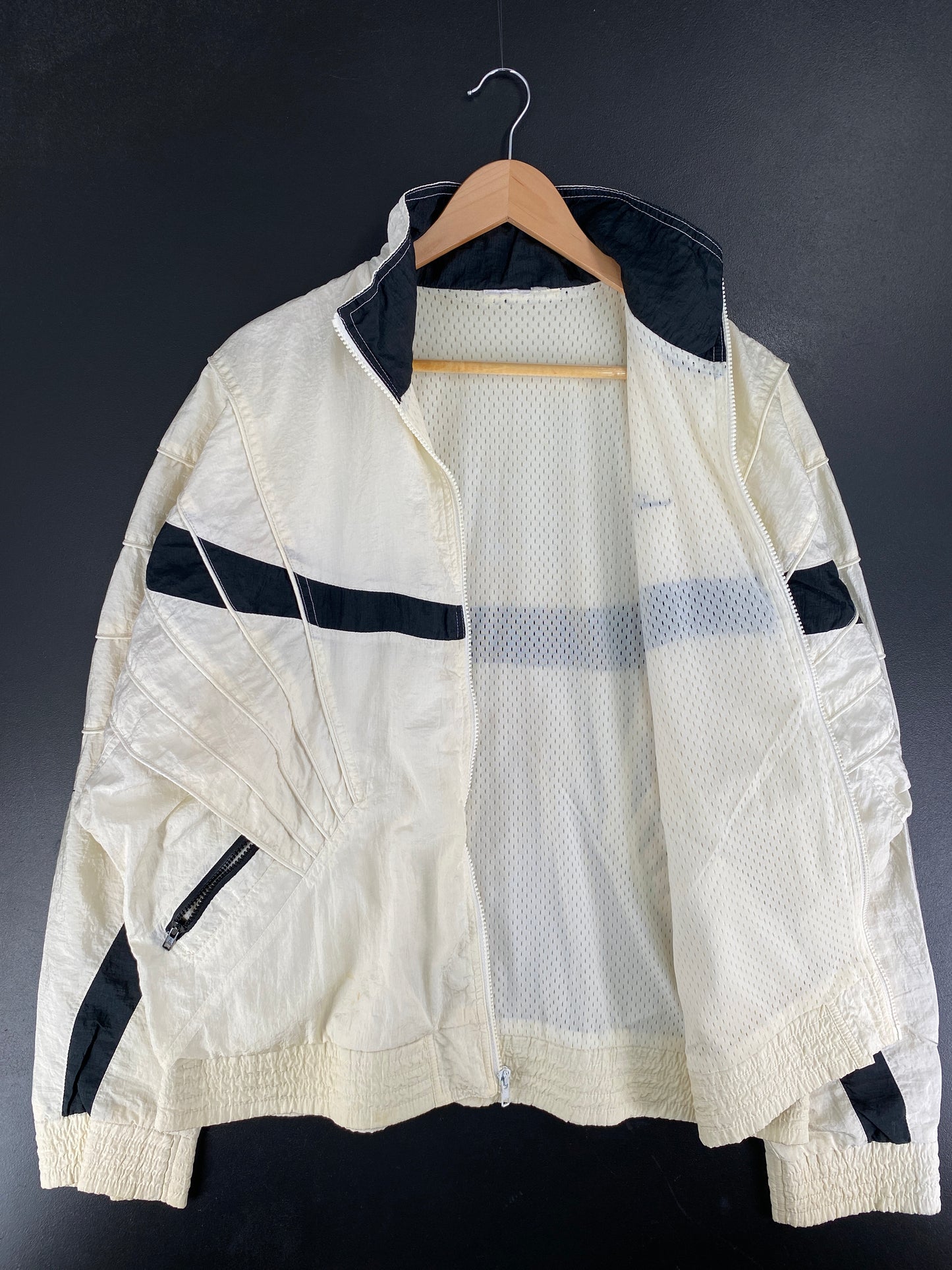 Vintage NIKE JORDAN Size No Tag Approx.XL Zip-up Nylon Jacket/ F3484N