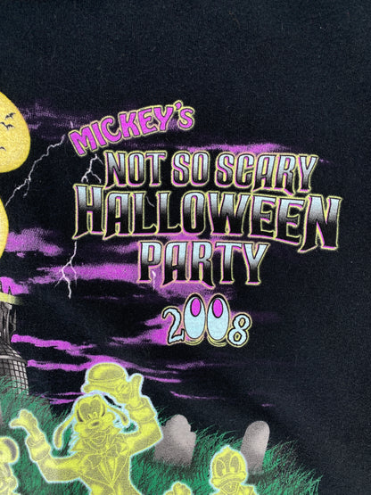 2008 "MICKEY's NOT SO SCARY HALLOWEEN PARTY" Size XL Vintage Disney T-Shirt / F2526T