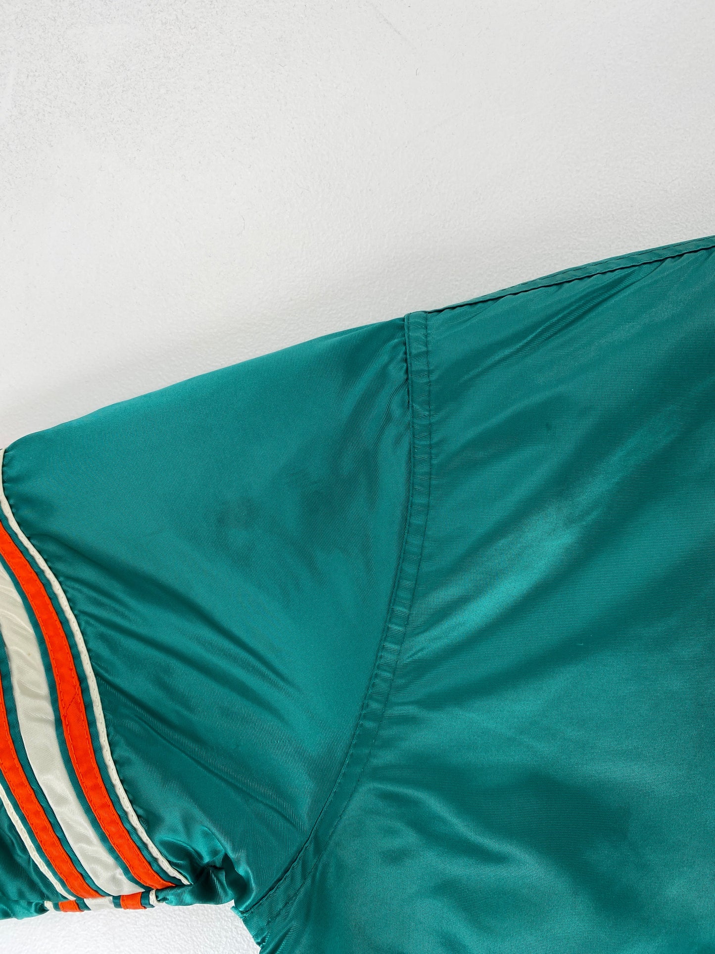90's STARTER x MIAMI DOLPHINS Made in USA Size L Vintage NFL Nylon Jacket / F6228N