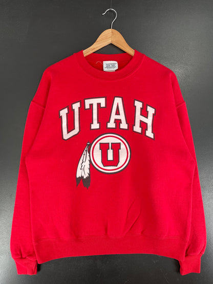 90's UTAH Made in USA Size L Vintage College Sweat-Shirt / F4846S