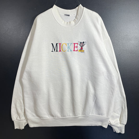 (Approx.L) 90’s DISNEY MICKEY MOUSE Sweatshirt / A1352S