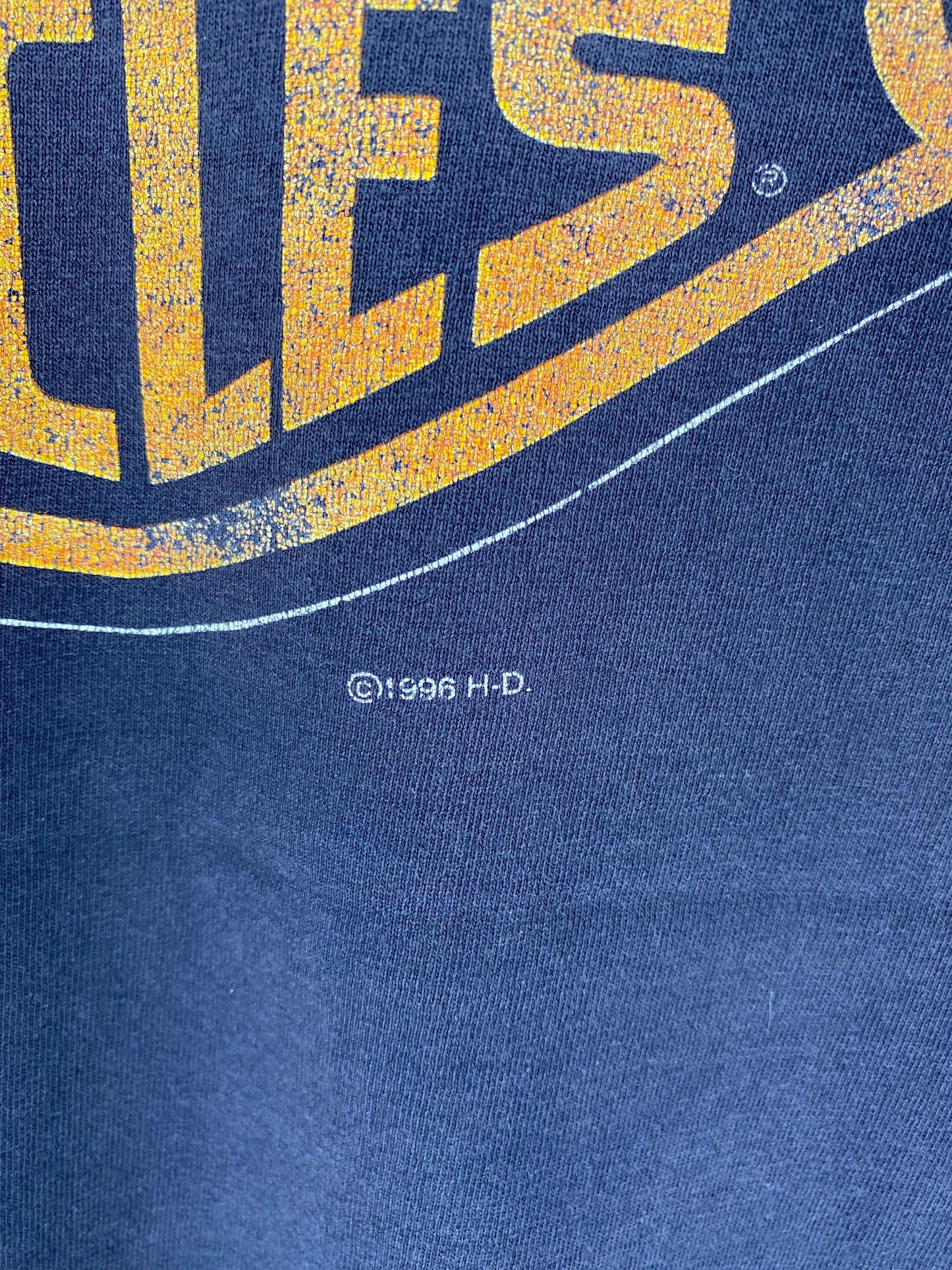 1996 HARLEY DAVIDSON Made in USA Size L Vintage T-Shirts / E9391T